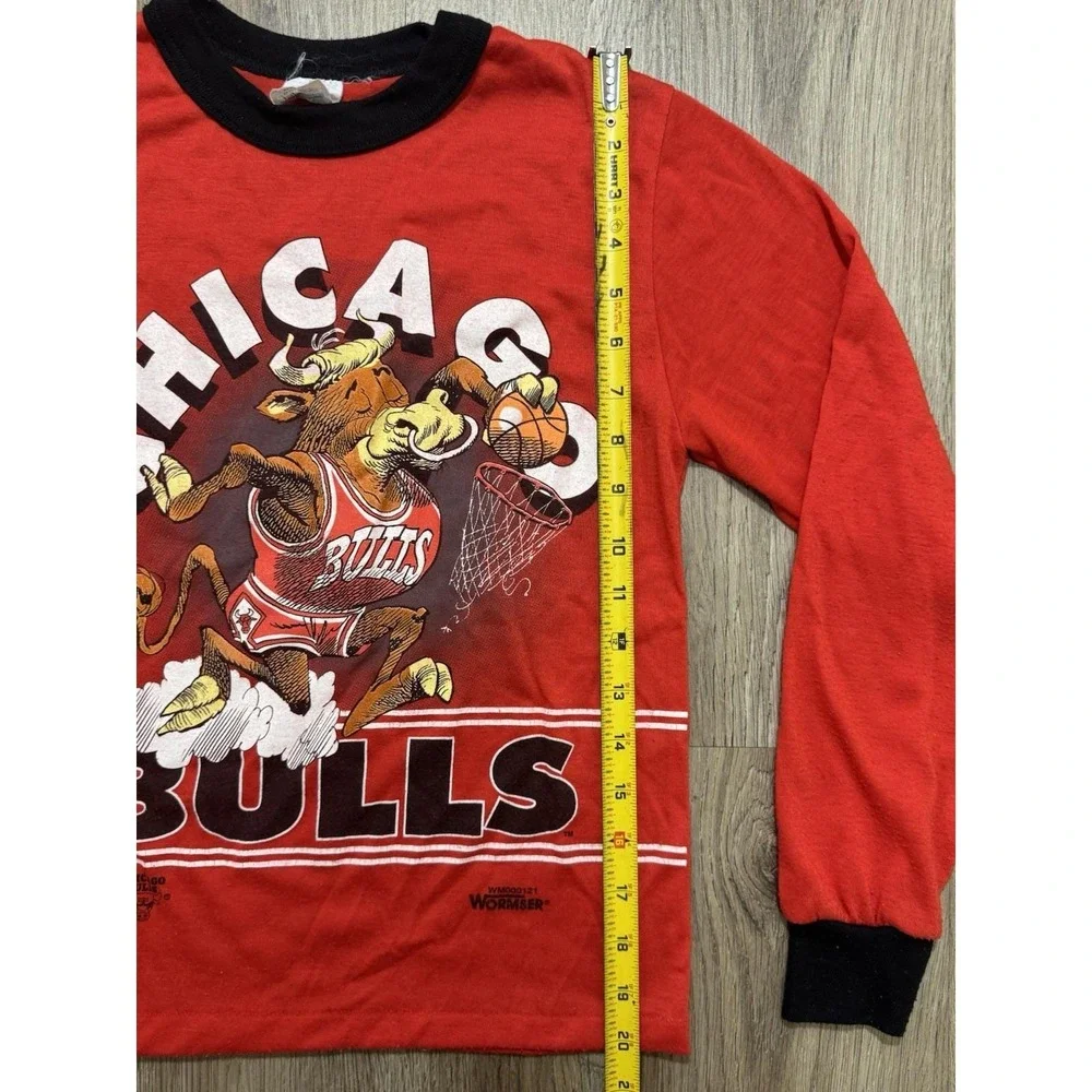 Vintage NBA Chicago‎ Bulls Kids Pajamas Shirt Size 12-14